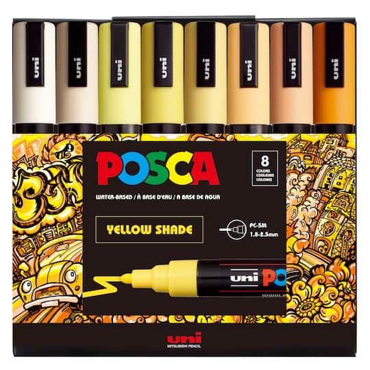Michaels, POSCA® PC5M Color Shades Medium Bullet Tip Paint Markers – Category: Paint Markers